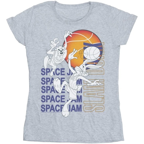 Vêtements Femme T-shirts manches longues Space Jam: A New Legacy Slam Dunk Gris