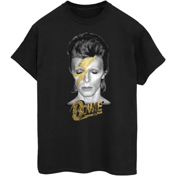 Vêtements Femme T-shirts manches longues David Bowie Aladdin Sane Noir