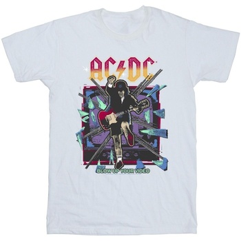 Vêtements Garçon T-shirts & Polos Acdc Blow Up Your Video Blanc