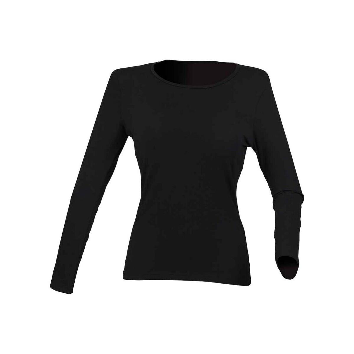 Vêtements Femme T-shirts manches longues Sf Feel Good Noir