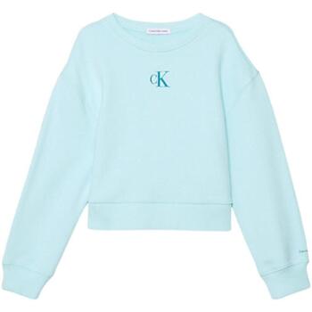 Vêtements Fille Sweats Calvin Klein Jeans  Bleu