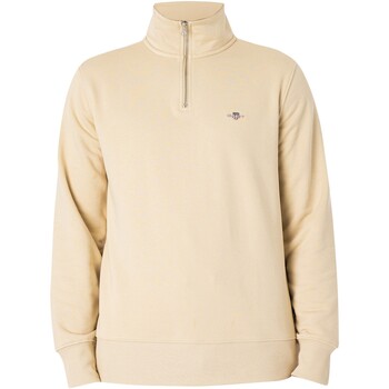 Vêtements Homme Sweats Gant Sweat-shirt régulier à demi-zip Beige