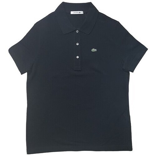 Vêtements Femme Polos manches courtes Lacoste L1113 Noir