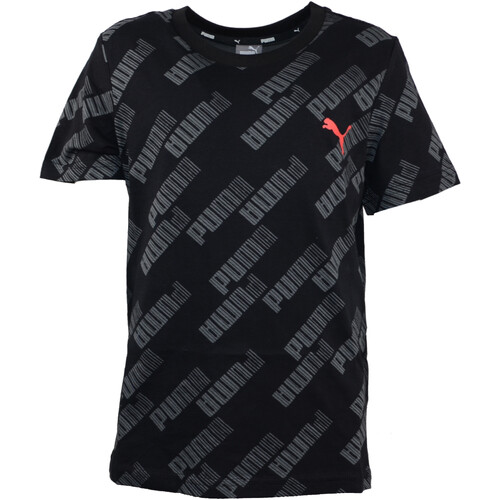 Vêtements Garçon T-shirts manches courtes Puma 849158 Noir