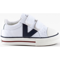 Chaussures Enfant Baskets basses Victoria TRIBU TIRAS LONA CONTRASTE Blanc