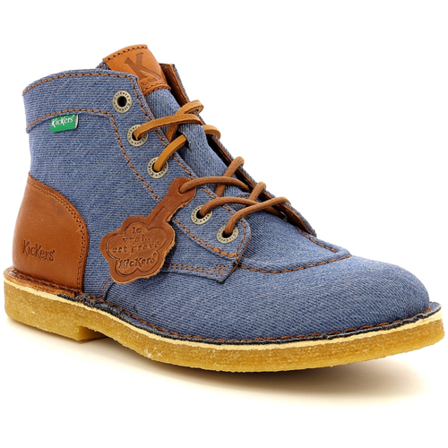 Chaussures Boots Kickers Kick Legend Bleu