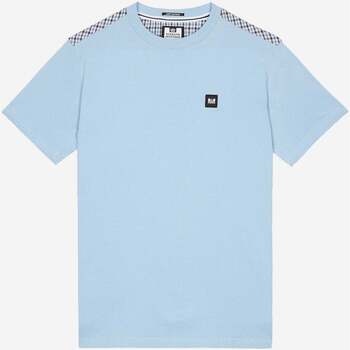 Vêtements Homme T-shirts & Polos Weekend Offender Diaz - chèque maison bleu ciel d'hiver Bleu