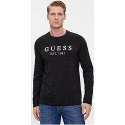 Vêtements Homme T-shirts manches courtes Guess U4RI11 K6YW0 Noir