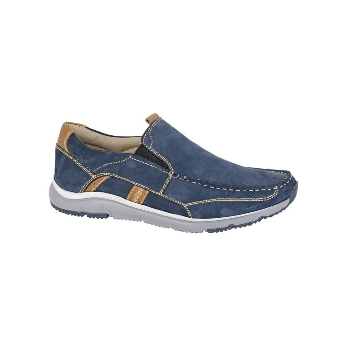 Chaussures Homme Mocassins Roamers DF2370 Bleu