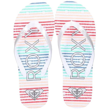 Chaussures Femme Tongs Roxy - Tong - blanche et multicolore Blanc