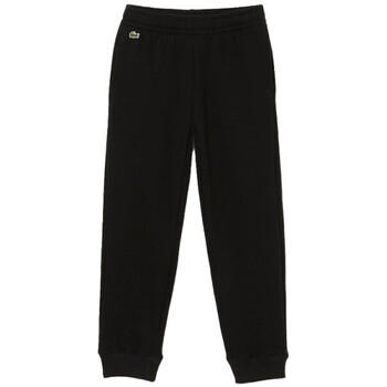 Vêtements Enfant Pantalons Lacoste PANTALON DE SURVÊTEMENT COLOR BLOCK NOIR  ENFANTS Noir