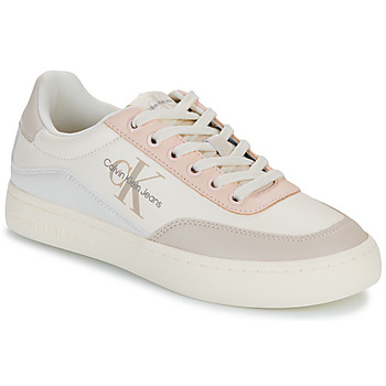 Chaussures Femme Baskets basses Calvin Klein Jeans CLASSIC CUPSOLE LOW LACE LTH ML Blanc / Beige