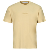 Vêtements Homme T-shirts manches courtes Calvin Klein Jeans WASHED MONOLOGO TEE Beige