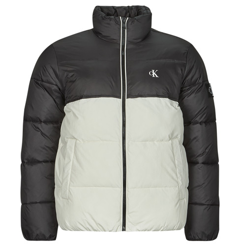 Vêtements Homme Doudounes Calvin Klein Jeans NON DOWN BLOCKING PUFFER Blanc / Noir