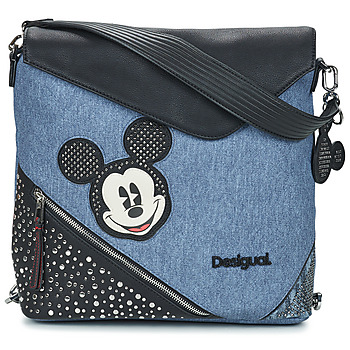 Sacs Femme Sacs à dos Desigual BACK MICKEY DENIM EDGE JERSEY MAXI PU Bleu