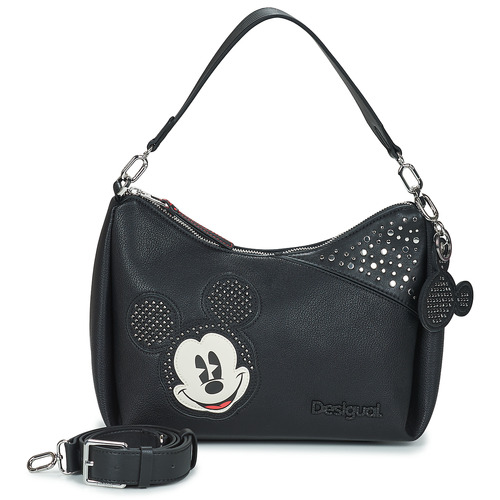 Sacs Femme Sacs porté épaule Desigual BAG MICKEY STUDSTYLE BLACK MAYARI MAXI Noir