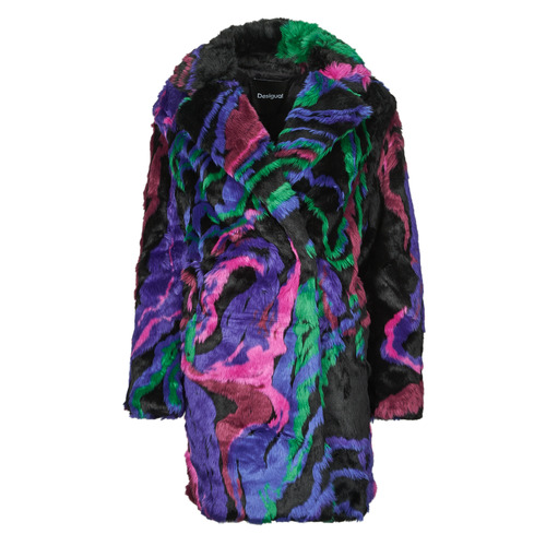 Vêtements Femme Manteaux Desigual CHAQ LUBLIN Noir / Multicolore