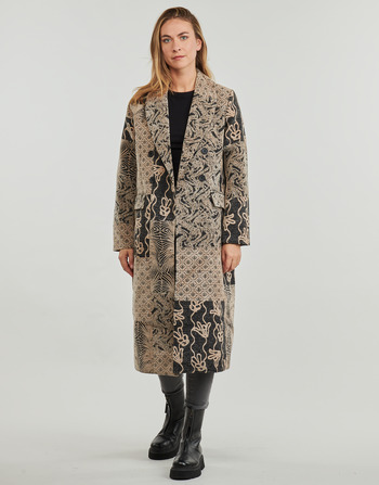 Vêtements Femme Manteaux Desigual COAT NIZA Beige / Noir