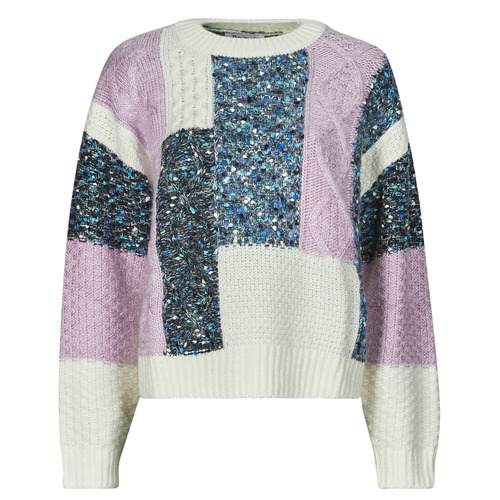 Vêtements Femme Pulls Desigual JERS EDMONTON Multicolore / Blanc