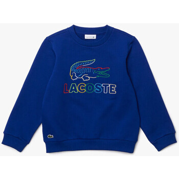 Vêtements Enfant Sweats Lacoste Sweatshirt à col rond  Enfant en molleton de coton br Bleu