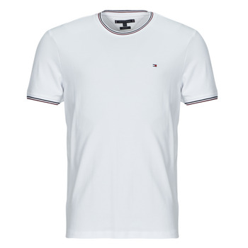 Vêtements Homme T-shirts manches courtes Tommy Hilfiger RWB TIPPED COLLAR TEE Blanc