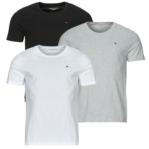 Vêtements Homme T-shirts manches courtes Tommy Hilfiger 3P SS TEE X3 Blanc / Noir / Gris