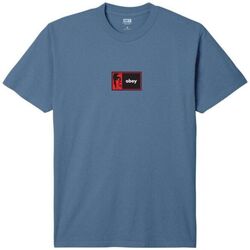 Vêtements Homme T-shirts manches courtes Obey T-shirt Half Icon Homme Pigment Coronet Blue Bleu