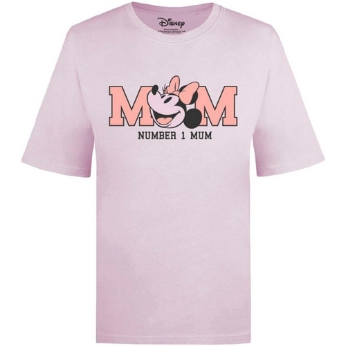 Vêtements Femme T-shirts manches longues Disney Number 1 Mum Rouge