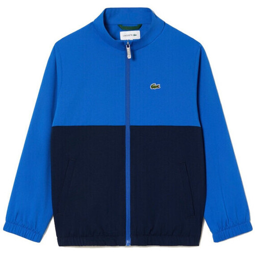 Vêtements Enfant Vestes Lacoste VESTE DE SURVÊTEMENT ZIPPÉE  COLOR-BLOCK BLEUE Bleu