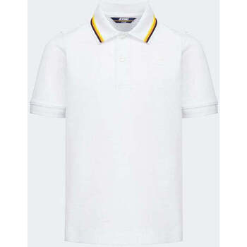 Vêtements Garçon T-shirts & Polos K-Way  Blanc