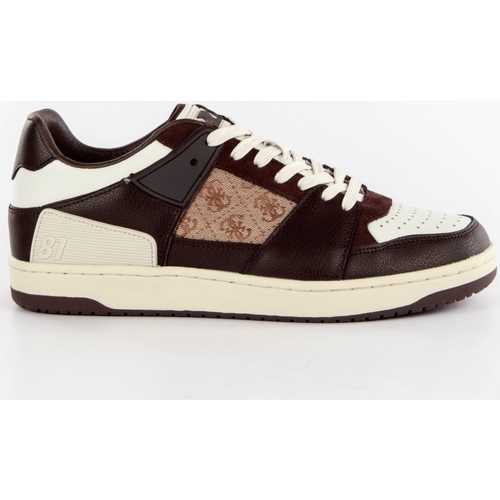 Chaussures Homme Baskets basses Guess sava low Marron