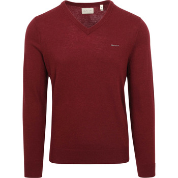 Vêtements Homme Sweats Gant Pull Laine d'Agneau Bordeaux Bordeaux