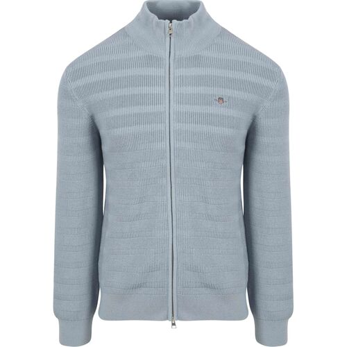 Vêtements Homme Sweats Gant Cardigan Structure Bleu clair Bleu