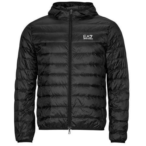 Vêtements Homme Doudounes Emporio Armani EA7 CORE IDENTITY DOWN JACKET HD Noir / Argenté