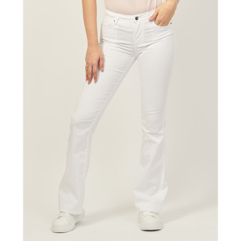 Vêtements Femme Jeans EAX J65  - Jean évasé en denim satiné Blanc