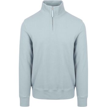 Vêtements Homme Sweats Gant Pull Demi-Zip Bleu Clair Bleu