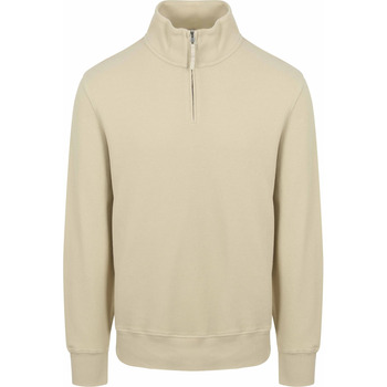 Vêtements Homme Sweats Gant Pull Demi-Zip Ecru Beige