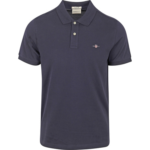 Vêtements Homme T-shirts & Polos Gant Shield Piqué Polo Marine Bleu