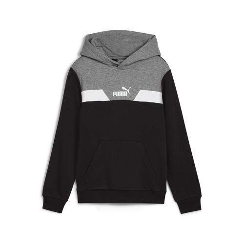 Vêtements Garçon Sweats Puma POWER COLORBLOCK HOODIE TR Noir / Blanc