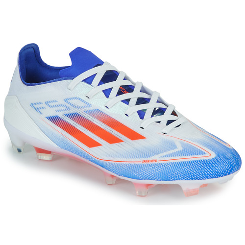 Chaussures Football adidas Performance F50 PRO FG Blanc / Orange / Bleu