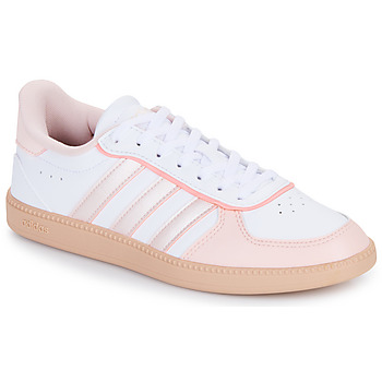 Chaussures Femme Baskets basses Adidas Sportswear BREAKNET SLEEK Blanc / Rose / Gum