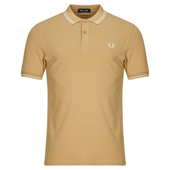 Vêtements Homme Polos manches courtes Fred Perry TWIN TIPPED Beige