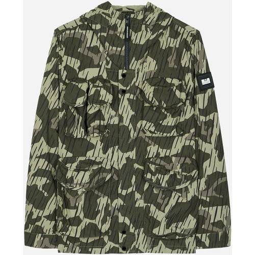 Vêtements Homme Doudounes Weekend Offender Cotoca camo - camo de pluie vert château Vert