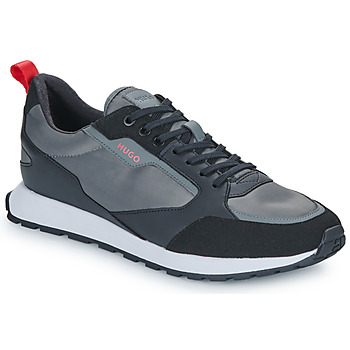 Chaussures Homme Baskets basses HUGO Icelin_Runn_pumf_N Gris / Noir / Rouge