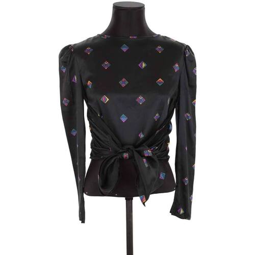 Vêtements Femme Tops / Blouses Valentino Top en soie Noir