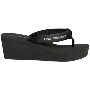 Chaussures Femme Tongs Calvin Klein Jeans YW0YW01397 0GM Noir