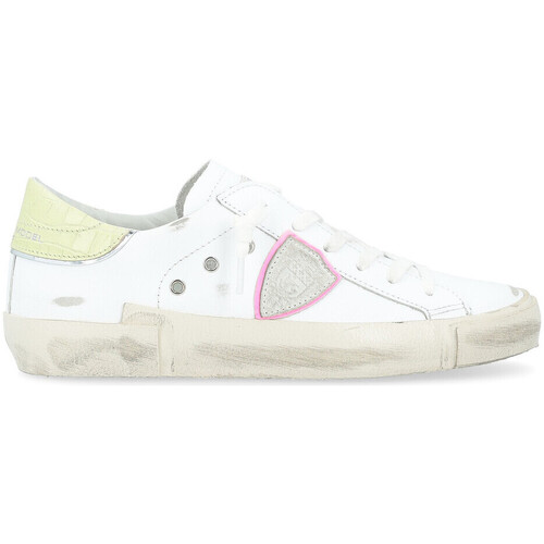 Chaussures Femme Baskets mode Philippe Model Baskets  Paris X blanc, jaune et rose Autres