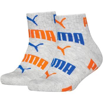 Sous-vêtements Garçon Chaussettes Puma kids logo aop quarter 2p Gris