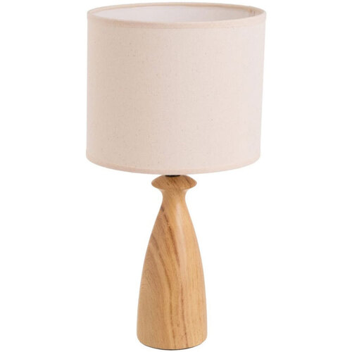 Maison & Déco Lampes à poser Unimasa Grande lampe en céramique aspect bois 43 cm Beige