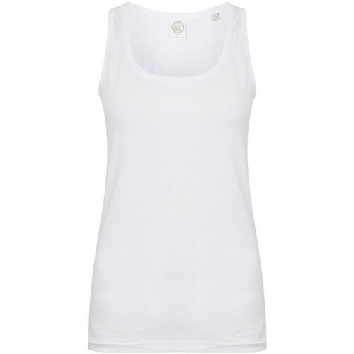 Vêtements Femme Débardeurs / T-shirts sans manche Sf Feel Good Blanc